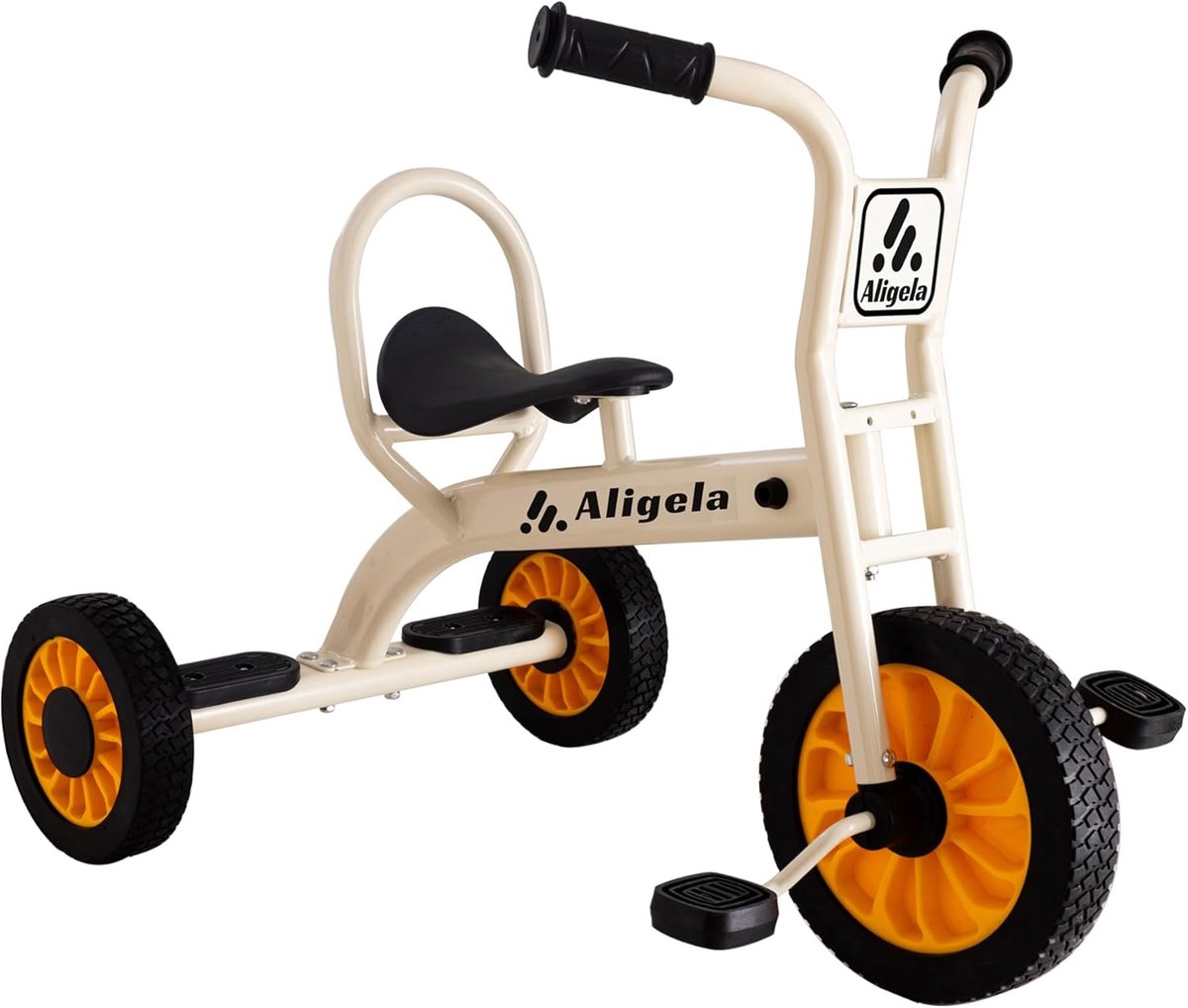 Kinder Driewieler - Peuter Fiets - Buiten Spelen - Stevig Carbon Frame - 85x65cm - Rood Beige Driewieler kopen online