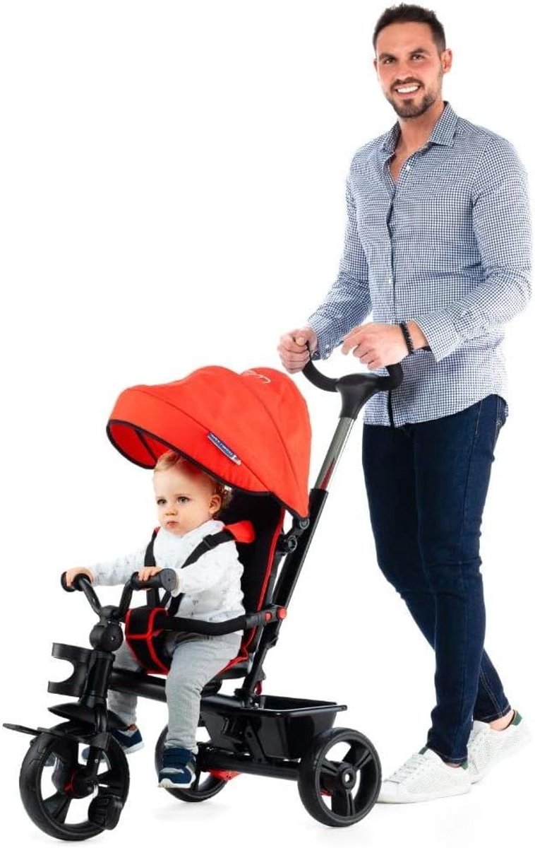 Kinder driewieler - Stadsfiets loopfiets - Buiten spelen - Opvouwbaar en verstelbaar - 96 x 545 x 106 cm - Grijs Driewieler kopen online