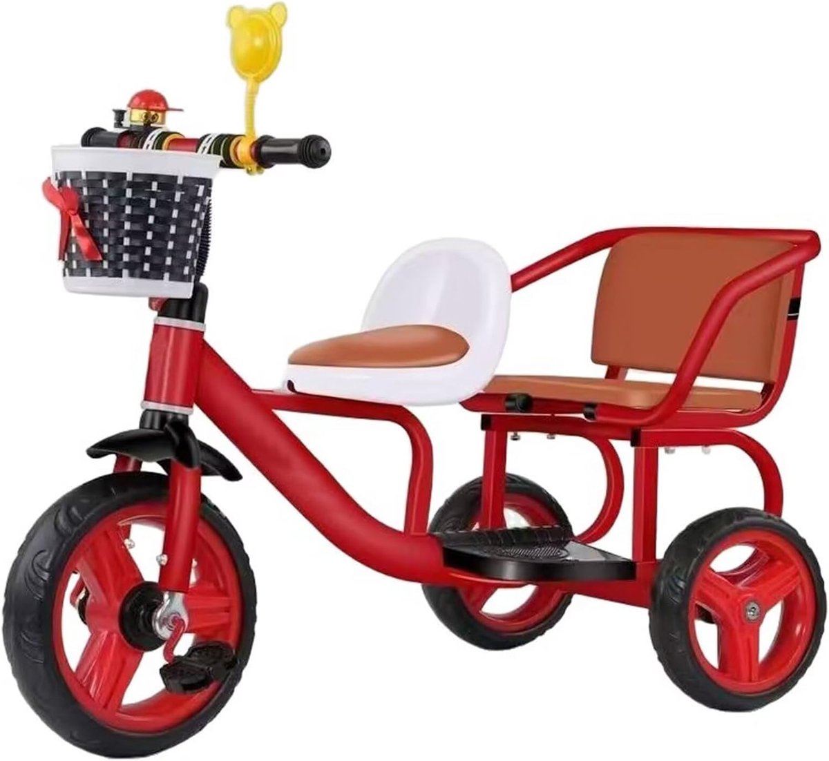 Kinder Driewieler - Tweeling Fiets - Buiten Spelen - Dubbele Zitplaats - 85-120 cm - Meerdere Kleuren Driewieler kopen online