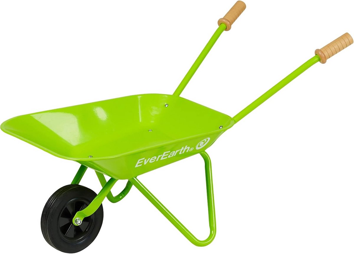 Kinder kruiwagen - Houten speelgoed - Tuinieren met kinderen - FSC gecertificeerd hout - 77 x 36 x 42 cm Speelgoedkruiwagen kopen online