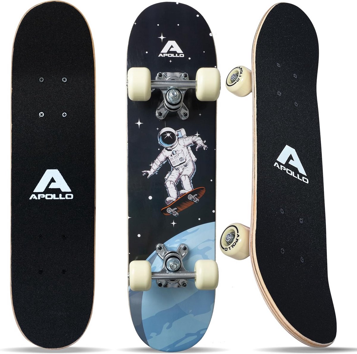 Kinder skateboard - Beginners board - Leren skateboarden - Aluminium assen - 24 inch - Ruimtewandeling Skateonderdeel kopen online