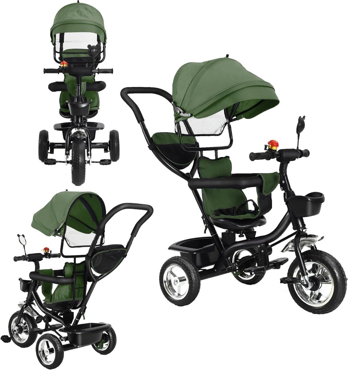 Kinderdriewieler 3-in-1 - Evoluerende loopfiets - Kind Vermaak - Omkeerbare Zitting - 46 x 75 x 106 cm - Grijs Driewieler kopen online