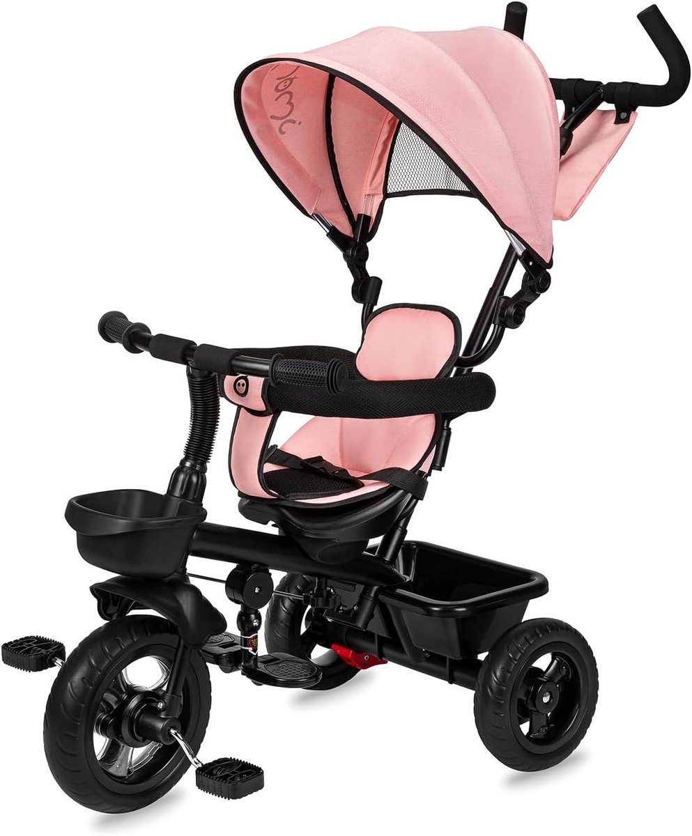 Kinderdriewieler - 5-in-1 fiets - Buiten spelen - Draaibare stoel - 103 x 48 x 102 cm - Grijs Driewieler kopen online