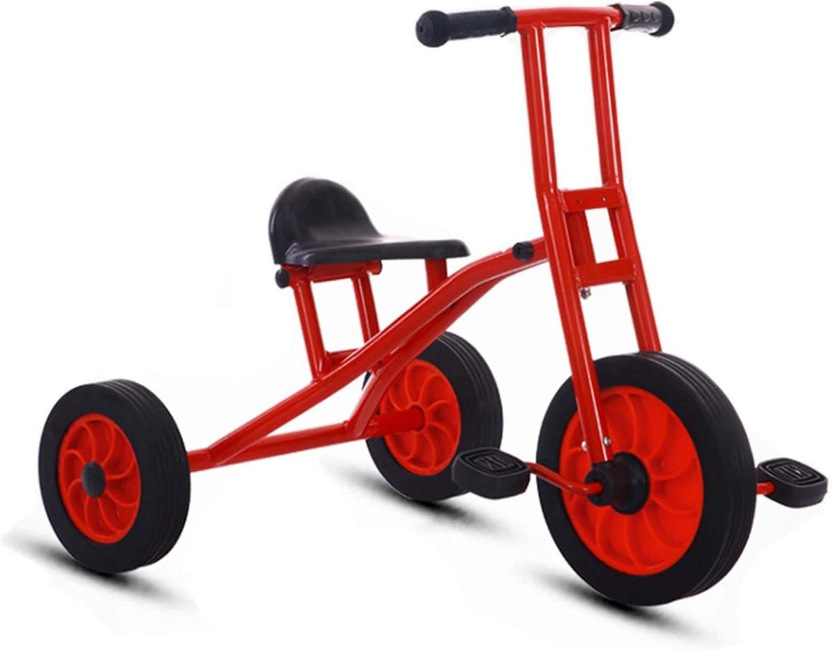 Kinderdriewieler - Kindertrike - Buiten spelen - Twee zitplaatsen - Tot 150 kg - Geel Driewieler kopen online