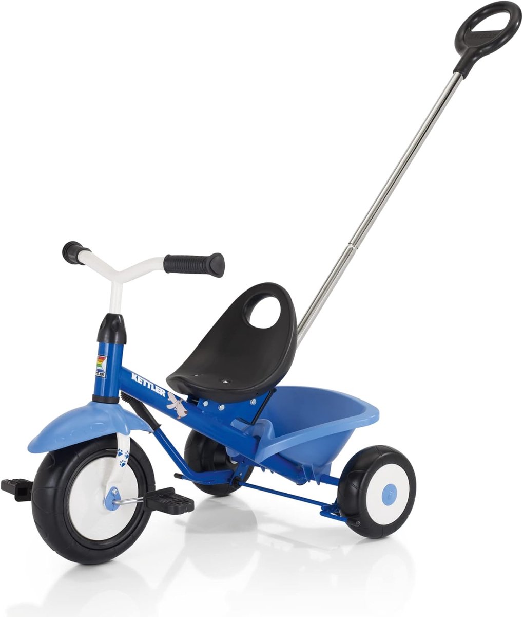Kinderdriewieler - Kindervoertuig - Buiten spelen - Kantelbare zandbak - 72 x 50 x 50 cm - Blauw Driewieler kopen online
