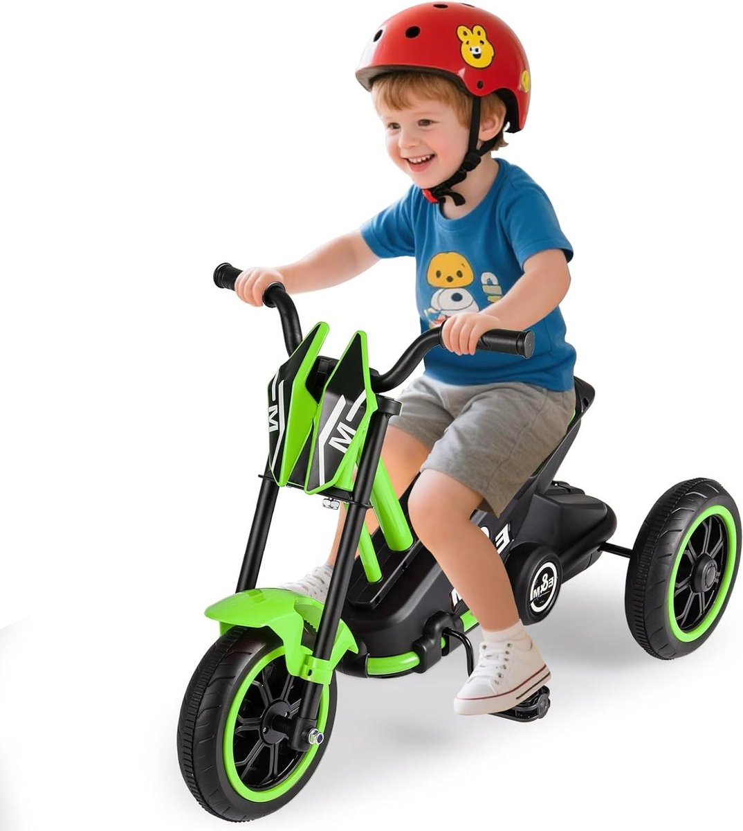 Kinderdriewieler - Kleine fiets - Buiten spelen - Stabiel driehoekframe - 79x43x51 cm - Groen Driewieler kopen online
