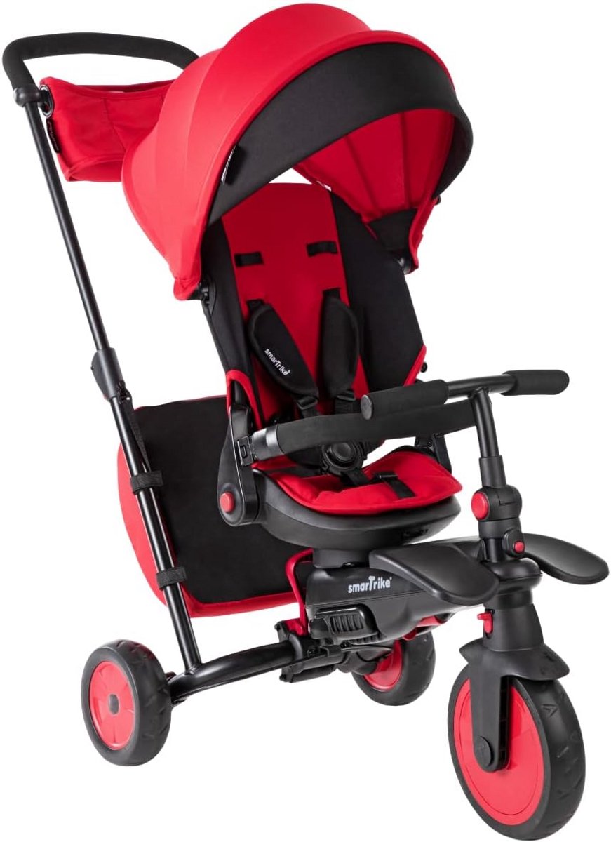 Kinderdriewieler - Loopfiets - Buiten spelen - 8-in-1 Groeiend - Compact Opvouwbaar - Rood Driewieler kopen online