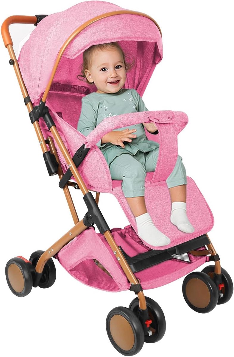 kinderdriewieler loopfiets buiten spelen omkeerbare zitting tot 25 kg roze