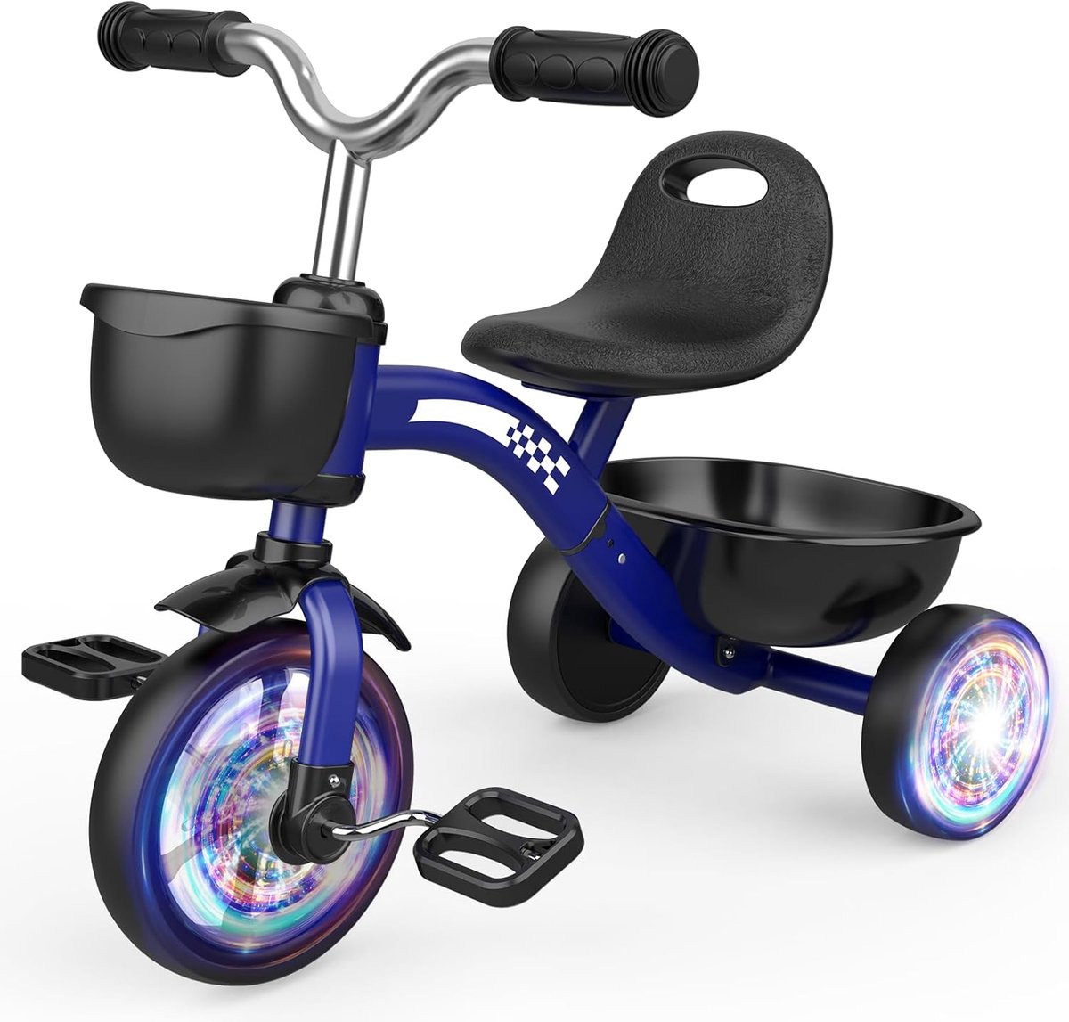 Kinderdriewieler - Loopfiets - Buiten Spelen - Verstelbaar Zadel - 43 x 18 x 335 cm - Blauw Driewieler kopen online