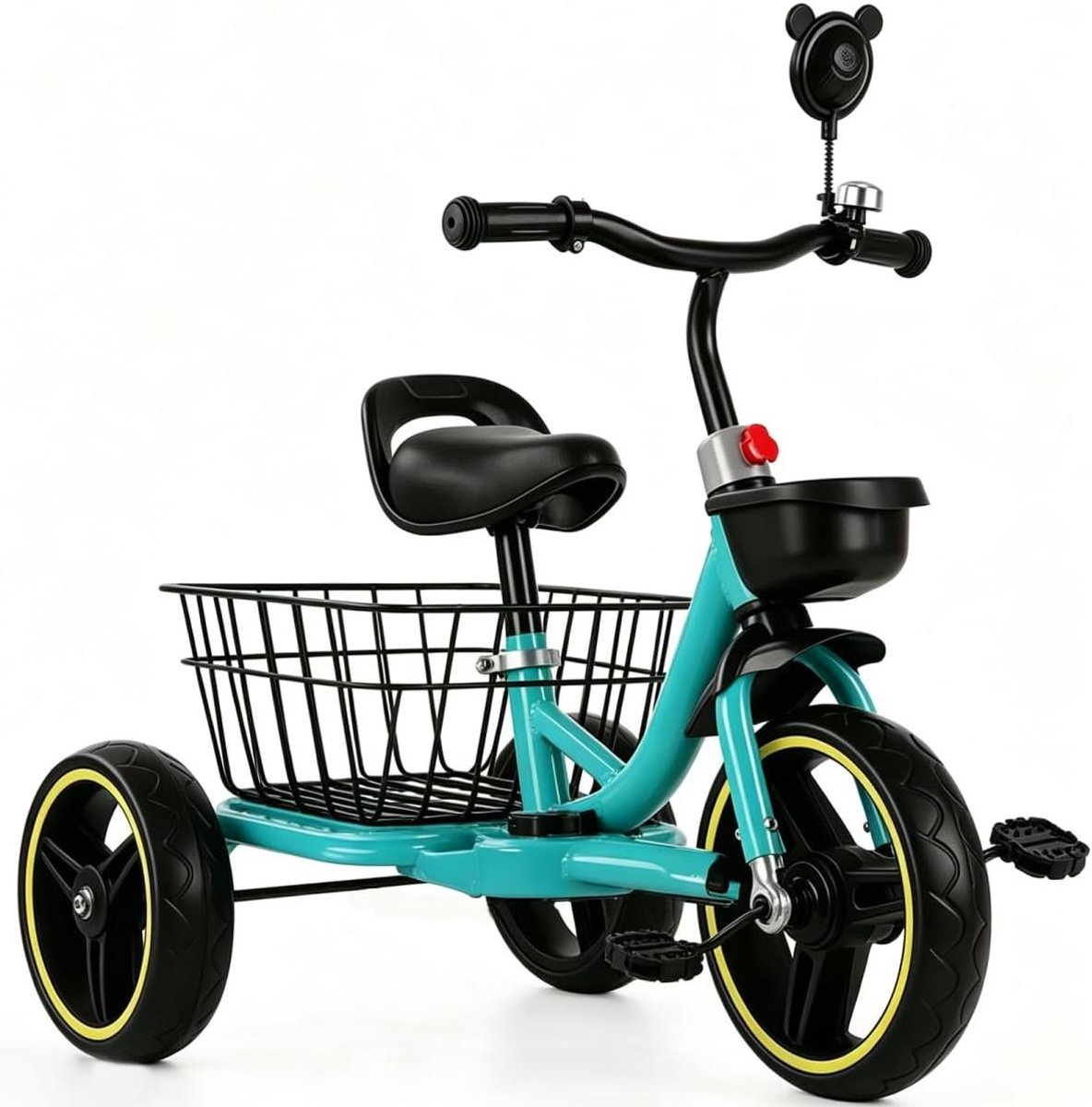 kinderdriewieler loopfiets kindertrike buiten spelen stabiele driehoek constructie max 25 kg blauw