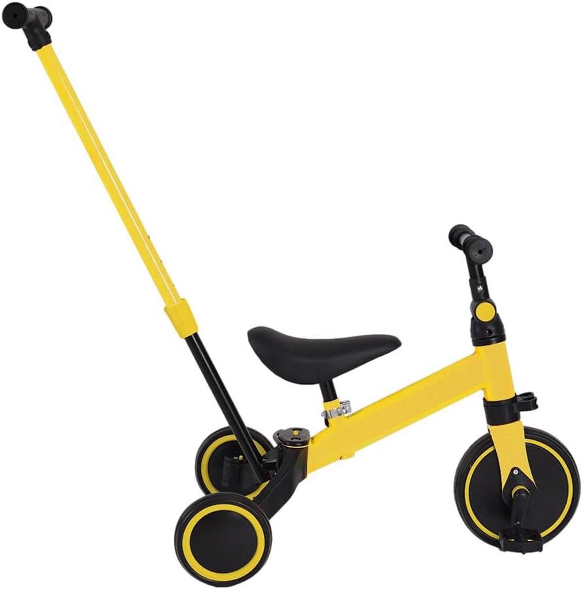 Kinderdriewieler - Loopfiets peuter - Leren fietsen - 3-in-1 ontwerp - 1-5 jaar - Geel Driewieler kopen online