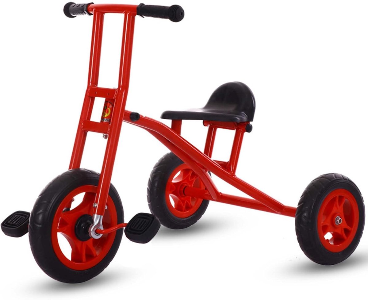 Kinderdriewieler - Peuterfiets - Buiten spelen - Stabiel driehoekontwerp - 2-8 jaar - Geel Driewieler kopen online