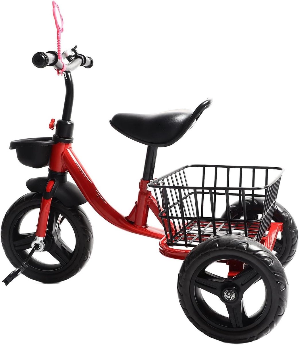 kinderdriewieler peuterfiets buiten spelen versterkt motoriek 60 x 32 x 24 cm blauw