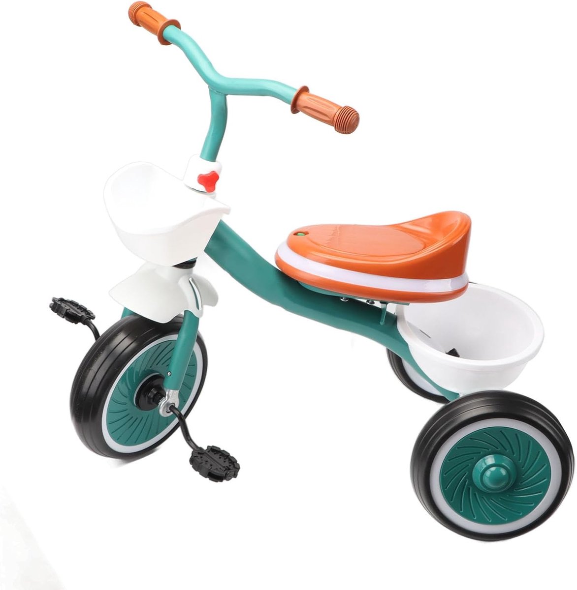 Kinderdriewieler - Peuterfiets - Buitenspelen - Met Muziek Licht - 54 x 33 x 24 cm - Groen Driewieler kopen online