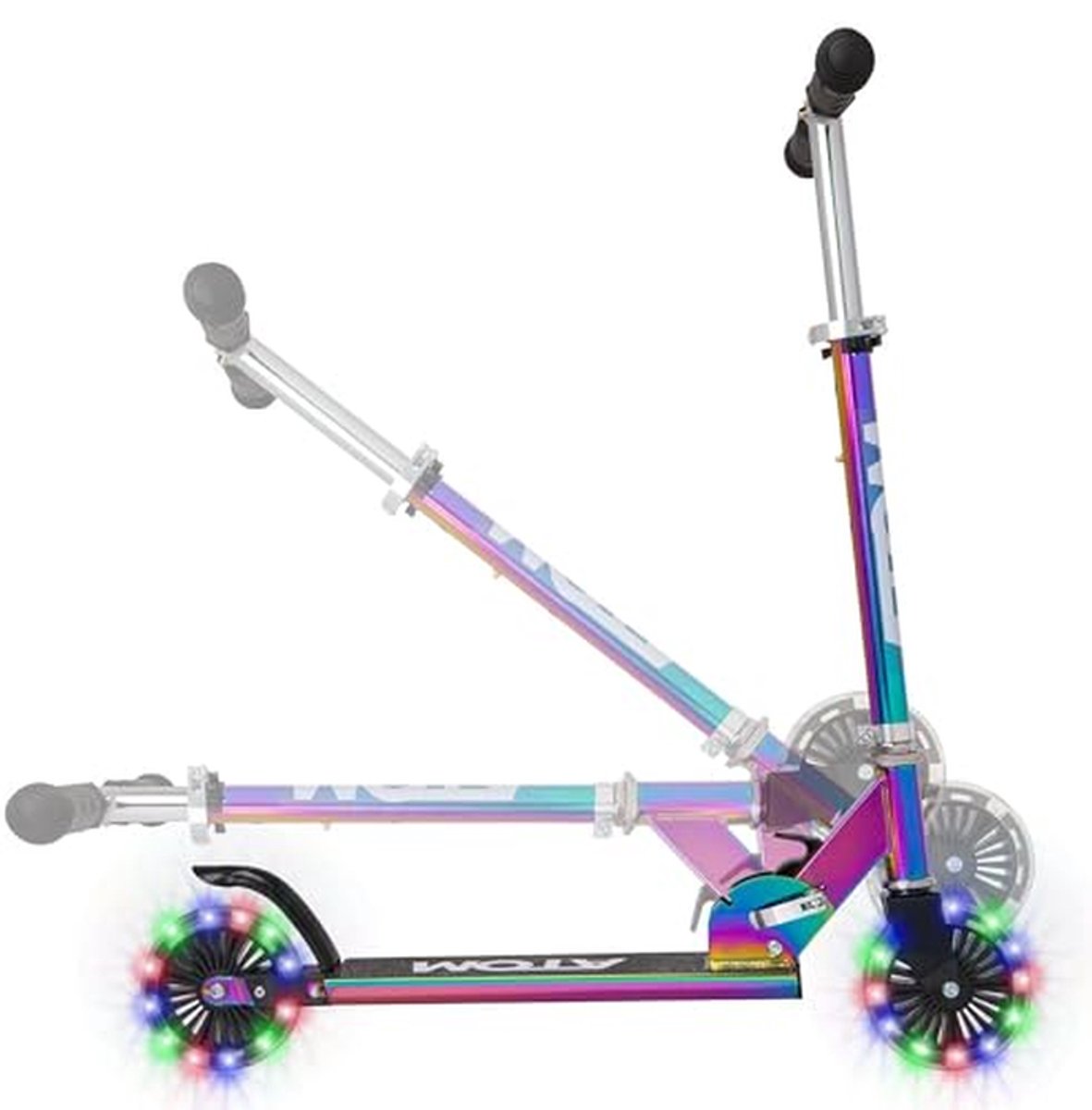 Kinderstep - Step met lichtjes - Buiten spelen - In hoogte verstelbaar - 125 mm wielen - Neochroom Step kopen online