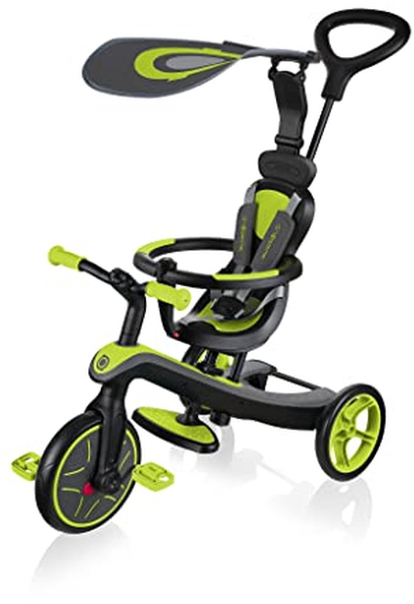 kindertricycle loopfiets ontwikkeling kind vier modi 50 centimeter limoengroen