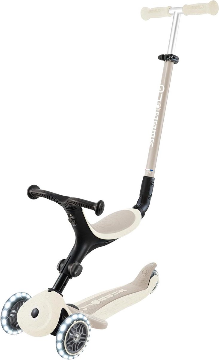 Kindervoertuig 3-in-1 - Loopfiets Scooter - Actief Spelen - Gereedschapsloos Om te Bouwen - 20 kg max - Kokoswit Driewieler kopen online