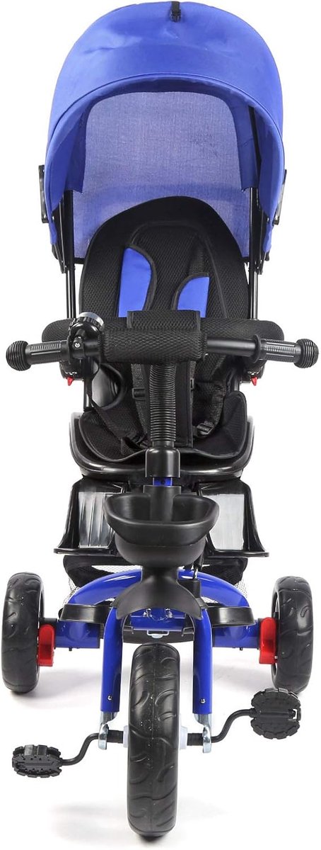 Kinderwagen Driewieler - Reisbuggy Opvouwbaar - Veilig Vervoer - Lichtgewicht Ontwerp - 110x100x50cm - Blauw Driewieler kopen online