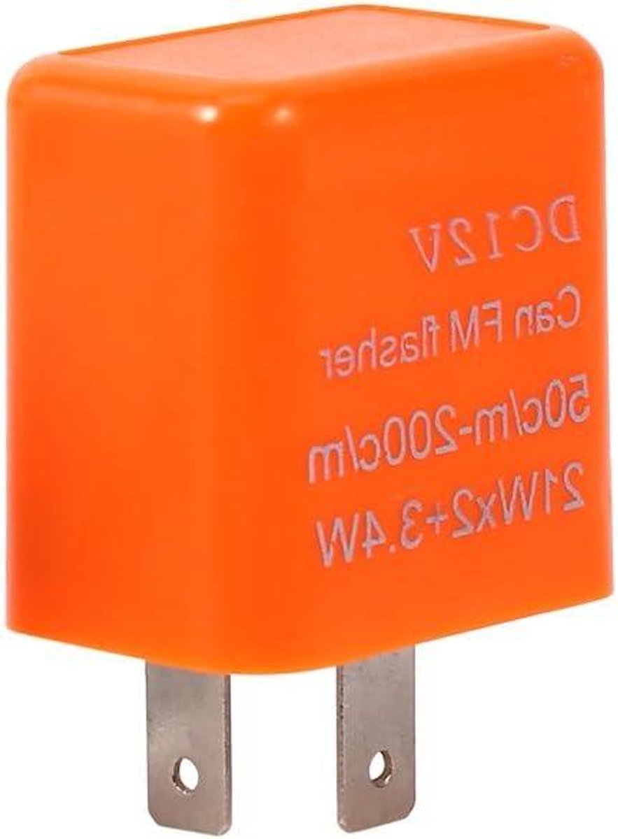 Knipperlicht Relais - Flasher Relay Motor - Motor Verlichting - Snelheid Instelbaar - 2-pin - Oranje Loopmotor kopen online