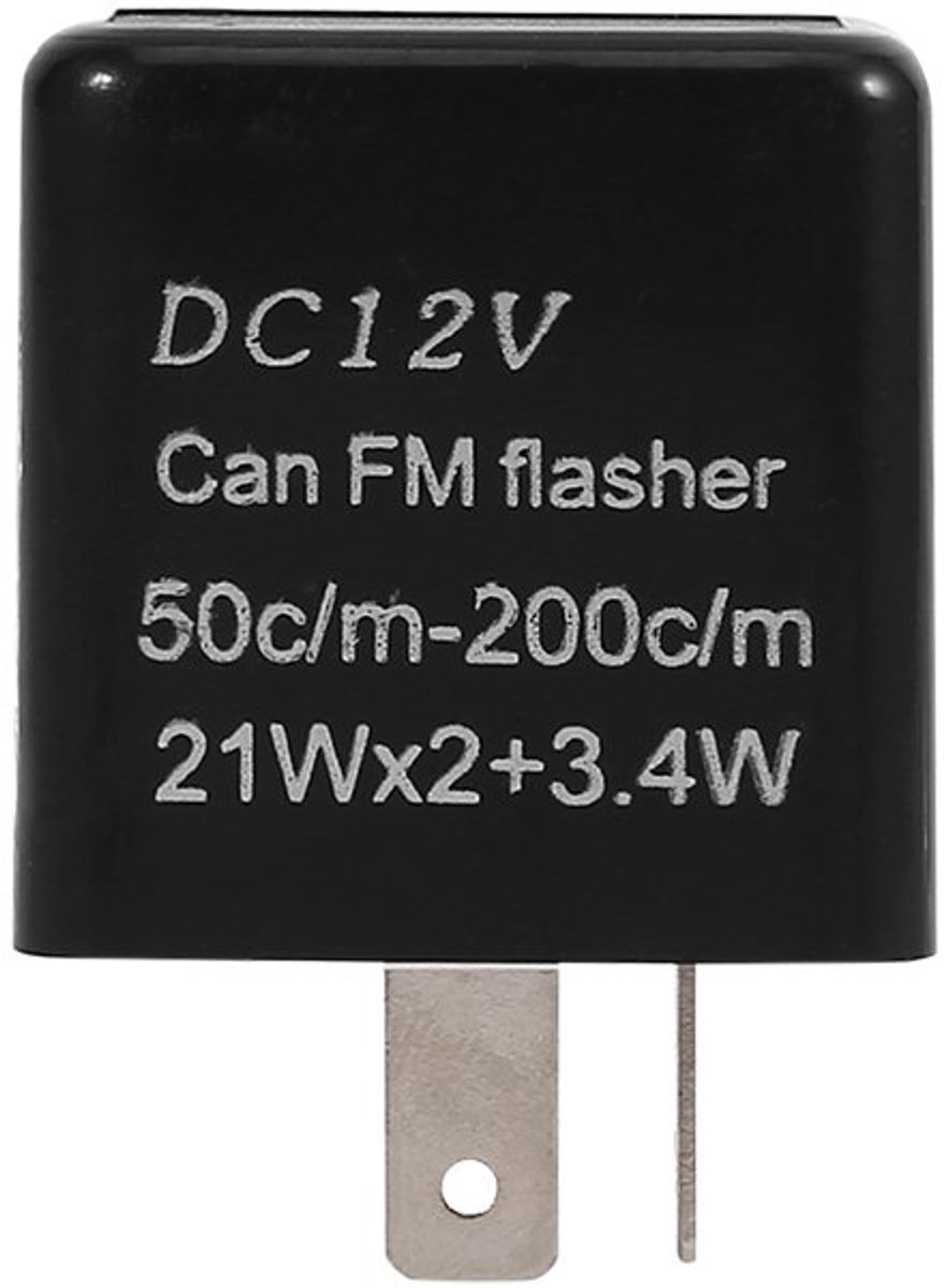 Knipperrelais Motorfiets - LED Indicator - Richtingaanwijzer Reparatie - Snelheid Instelbaar - 2 Pins - Zwart Loopmotor kopen online