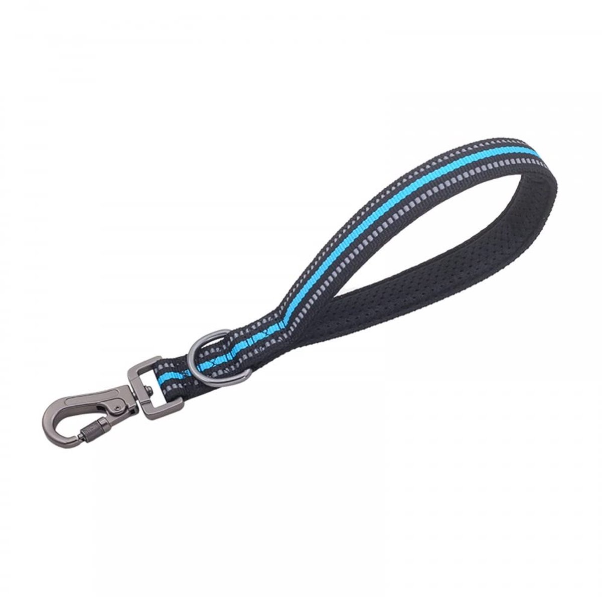 Korte hondenriem, 32 cm, reflecterend, korte hondenriem, reflecterende hondenlijn, sleeplijn met metalen clip en zachte bekleding voor de training van grote/middelgrote honden Skateonderdeel kopen online