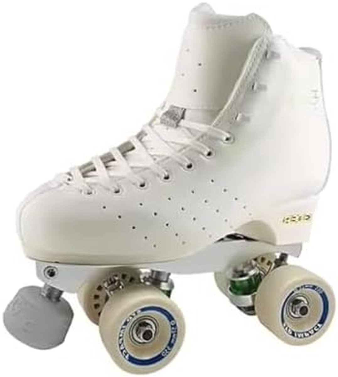 kunstschaatsen met wielen rolschaatsen skate schaatsen beginners schaatsen verstelbare remmen maat 37 5 wit
