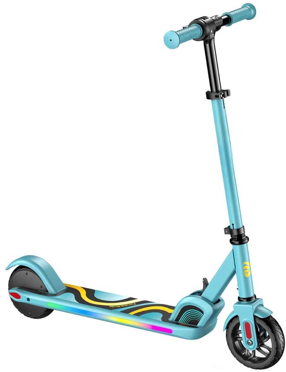 Lìon® Elektrische Step - In hoogte Verstelbaar - Elektrische Steps voor Jongens - Blauw - 75cm x 25cm x 14cm Step kopen online