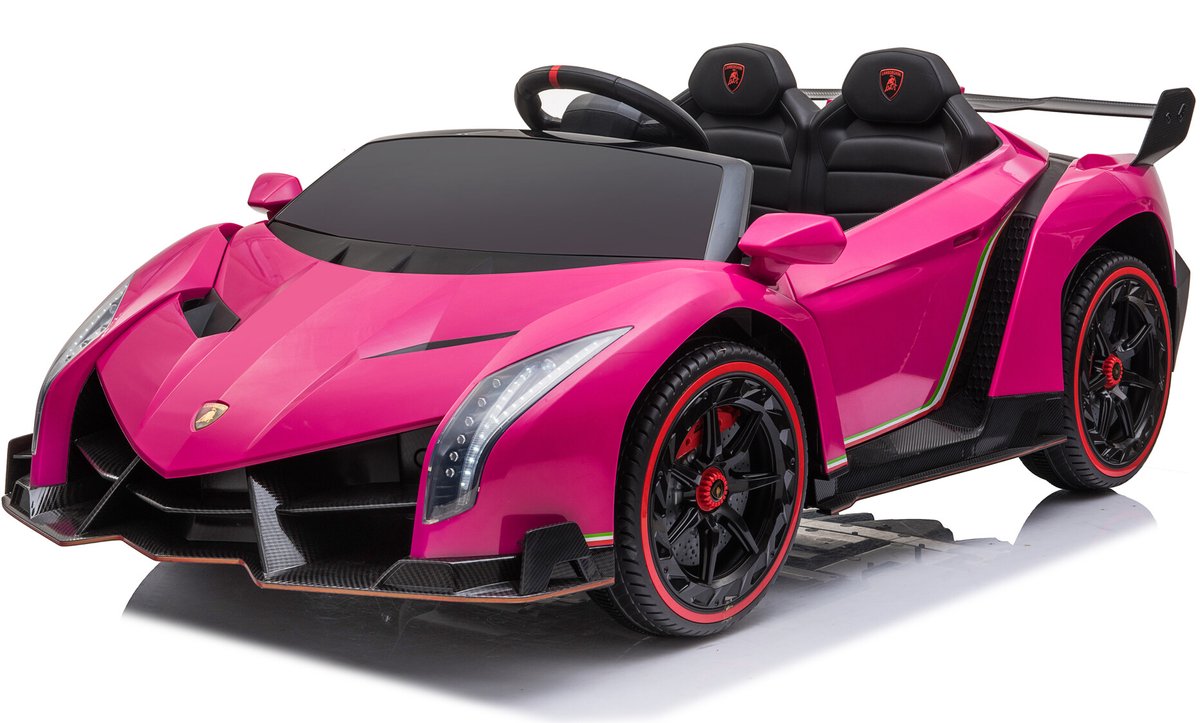 Lamborghini Veneno 12V 2 Persoons Elektrische Kinderauto Roze Speelgoedaccuvoertuig kopen online