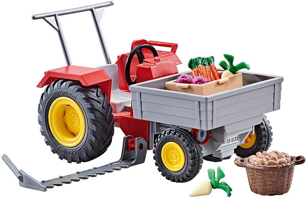 landbouwtrekker met maaibalk voor kinderen