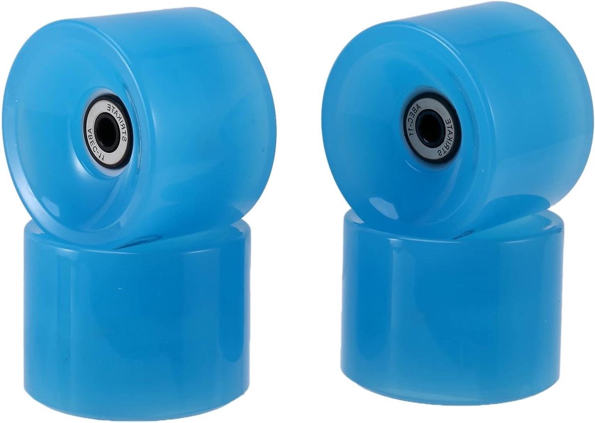 led wielen set longboard wielen soepel rijden met led verlichting 70x51mm blauw