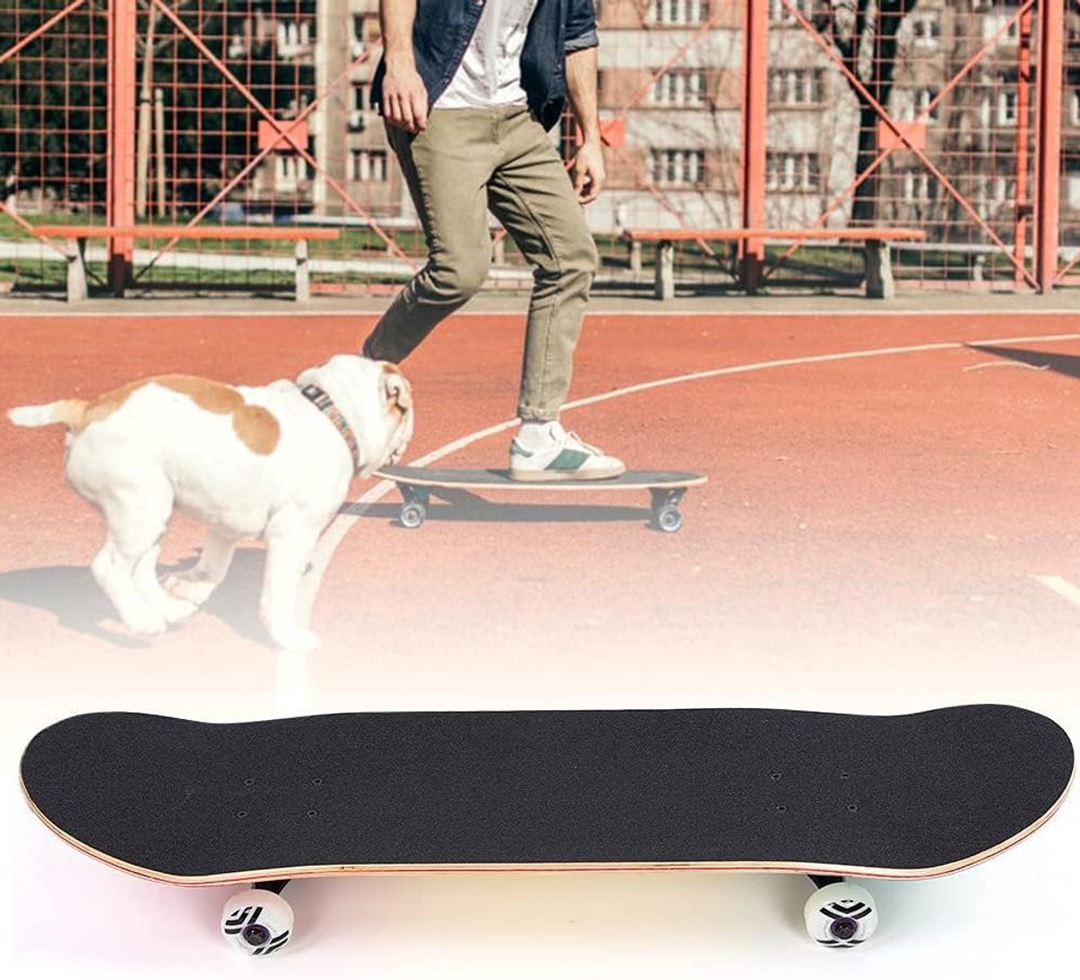Lichtgevend Skateboard - Glijplank beginners - Avontuur buiten - Dubbel gebogen deck - 79 cm - Niet gespecificeerd Skateonderdeel kopen online