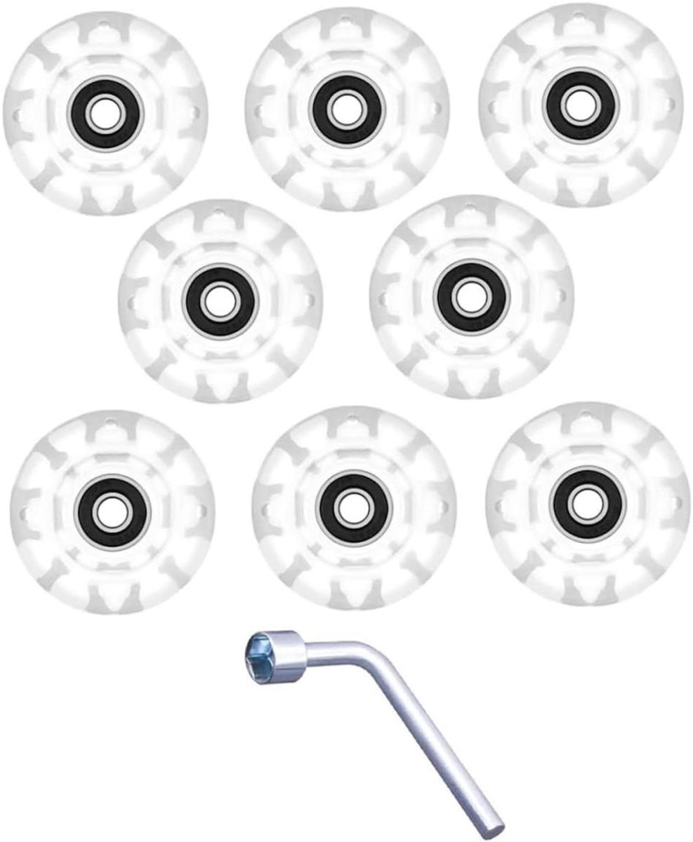lichtgevende wielen skate wielen skeeleren zelf verlichtend 8 stuks meerkleurig
