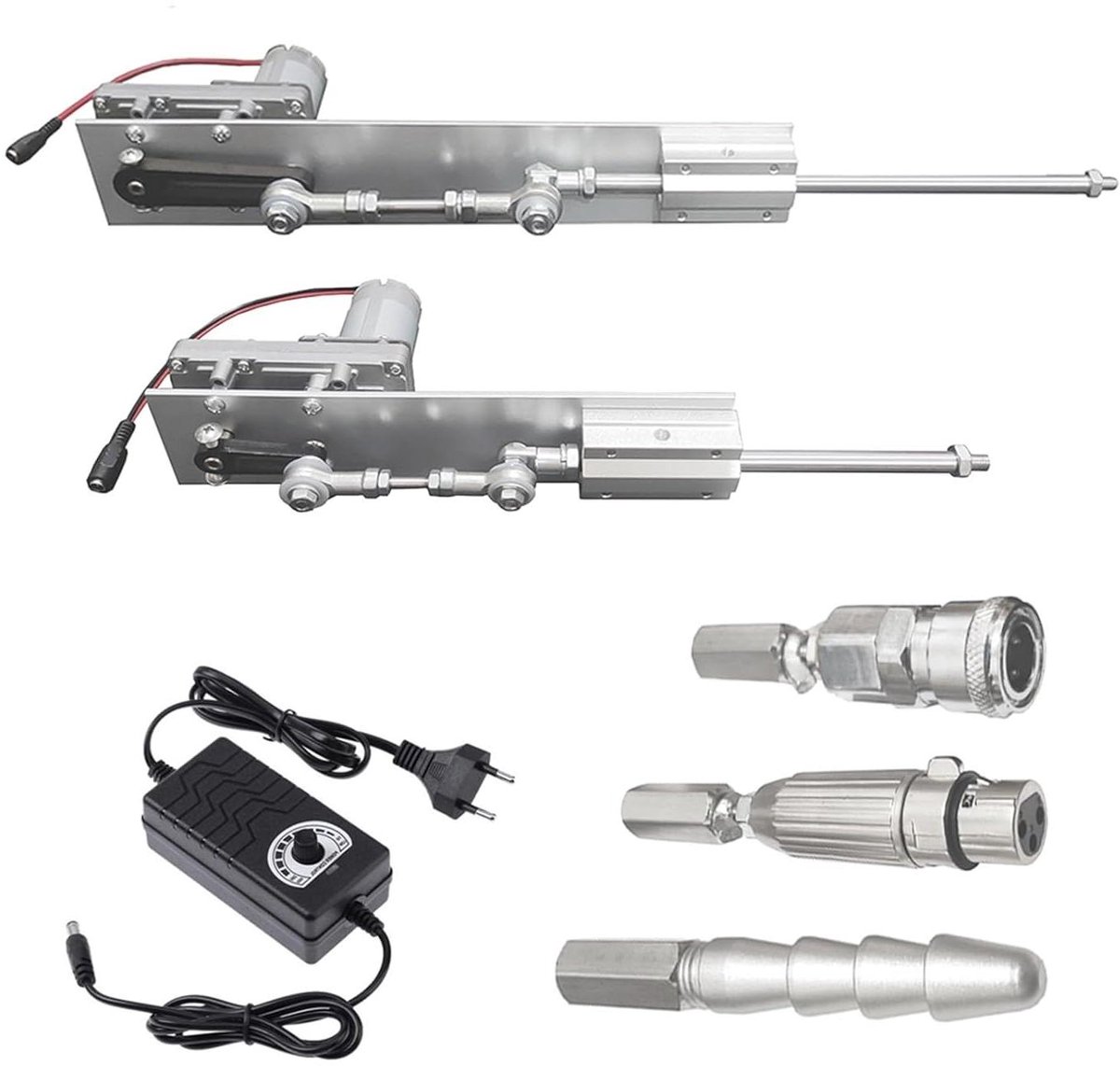 Lineaire Motor - Telescopische Kit - Industriële Machines - 3XLR Vac-U-Lock - 24V 150mm - Zilver Loopmotor kopen online