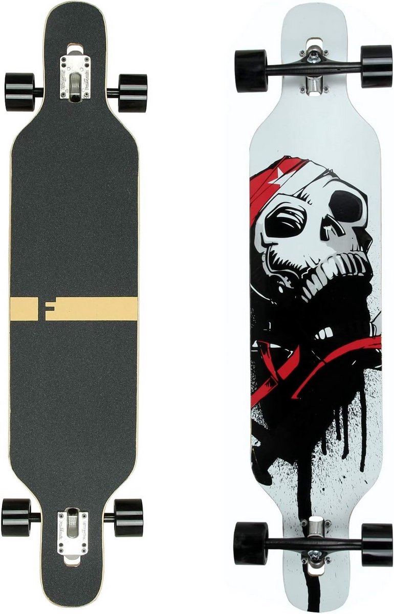Longboard - Camber Board - Cruisen en Slides - Esdoornhout Constructie - 106 cm Lang - Multi Color Longboard kopen online