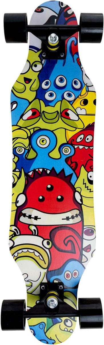 Longboard Cruiser - Lange plank Skateboard - Carven en cruisen - 7 Lagen Canadees Esdoorn - 80 cm - Niet gespecificeerd Longboard kopen online