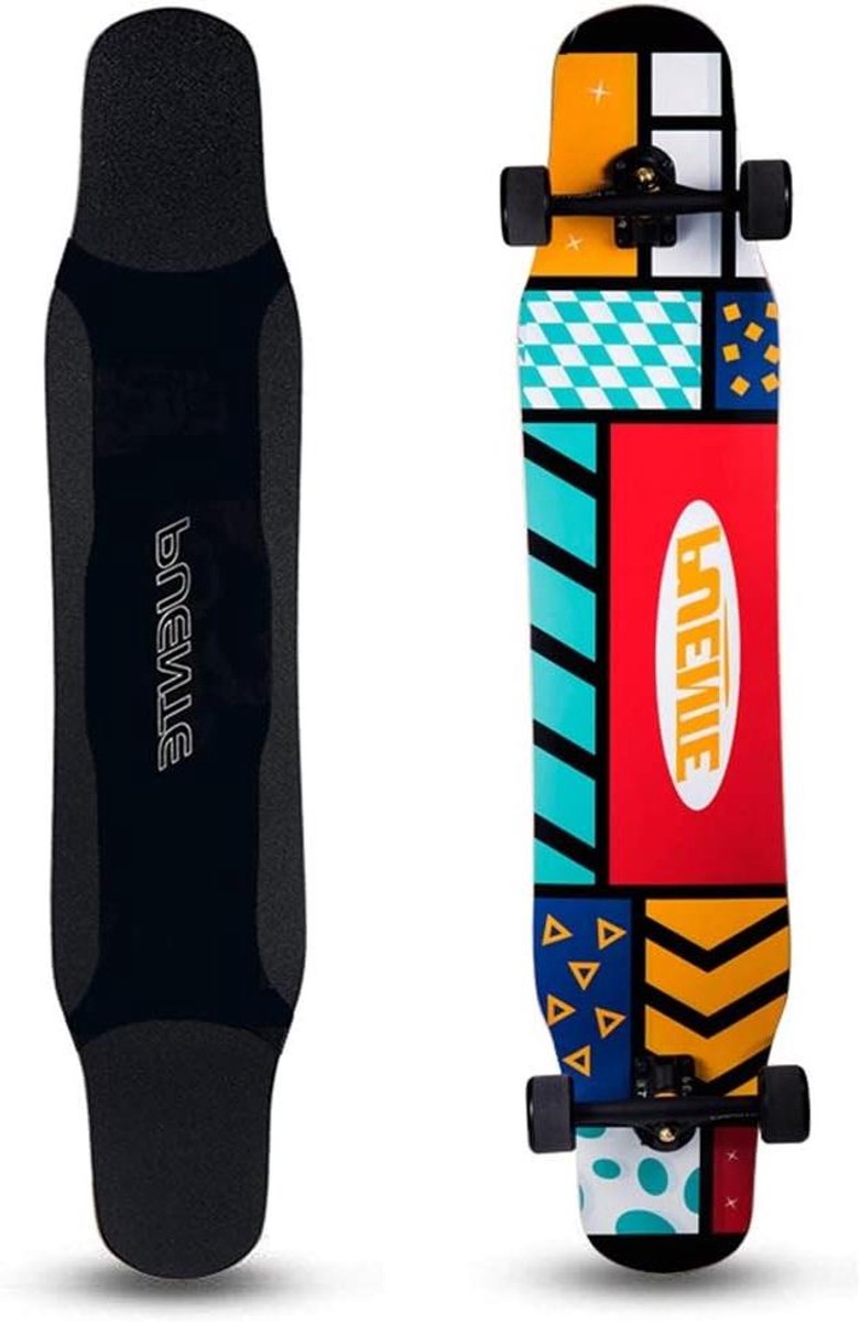 Longboard Dance Board - Skateboard Cruiser Board - Dansen op het board - ABEC-9 Lagers - 118 cm lang - #4 Longboard kopen online