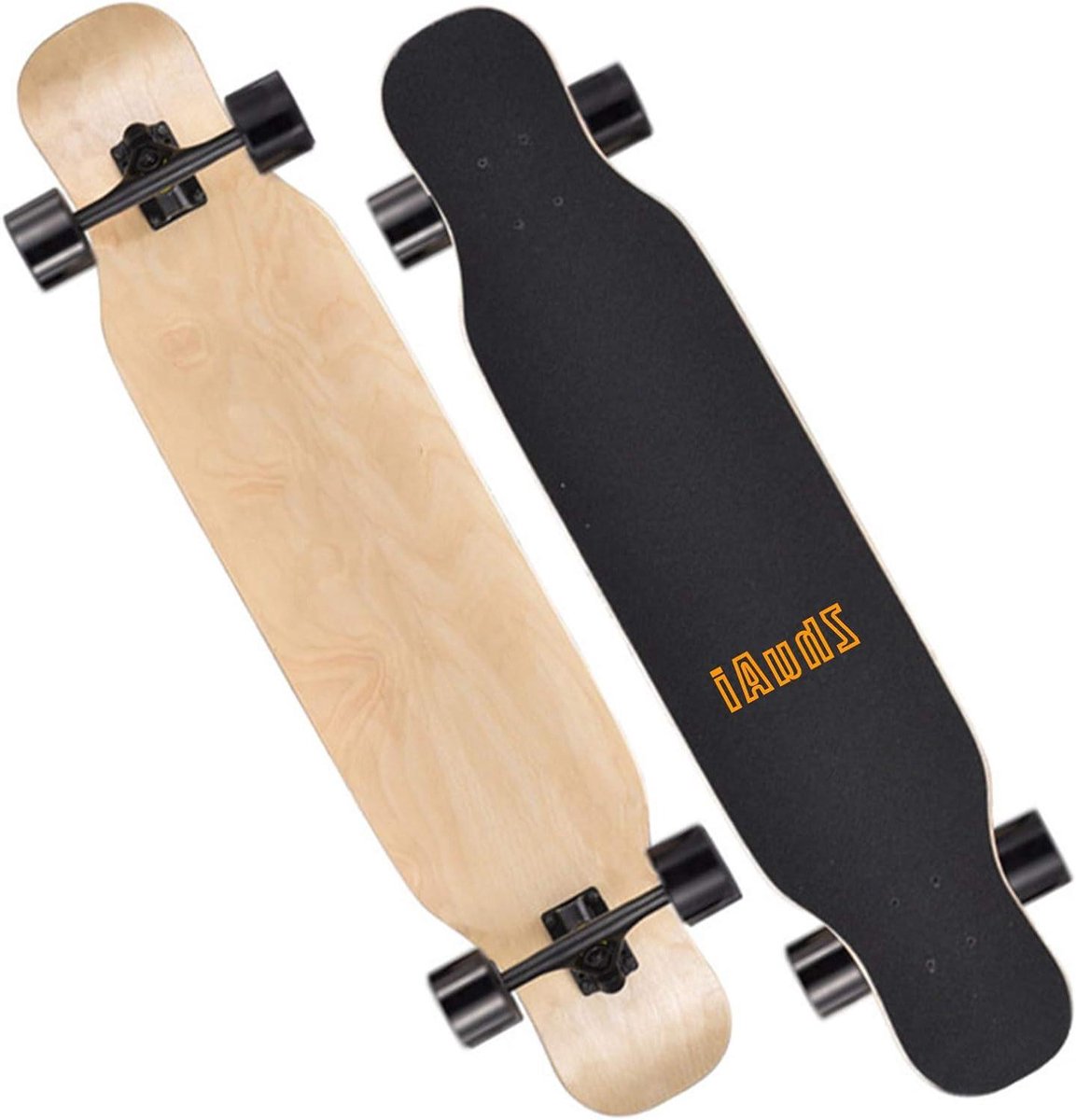 longboard dancing board cruiser board stunts uitvoeren 8 laags esdoorn dek 42 inch zwart