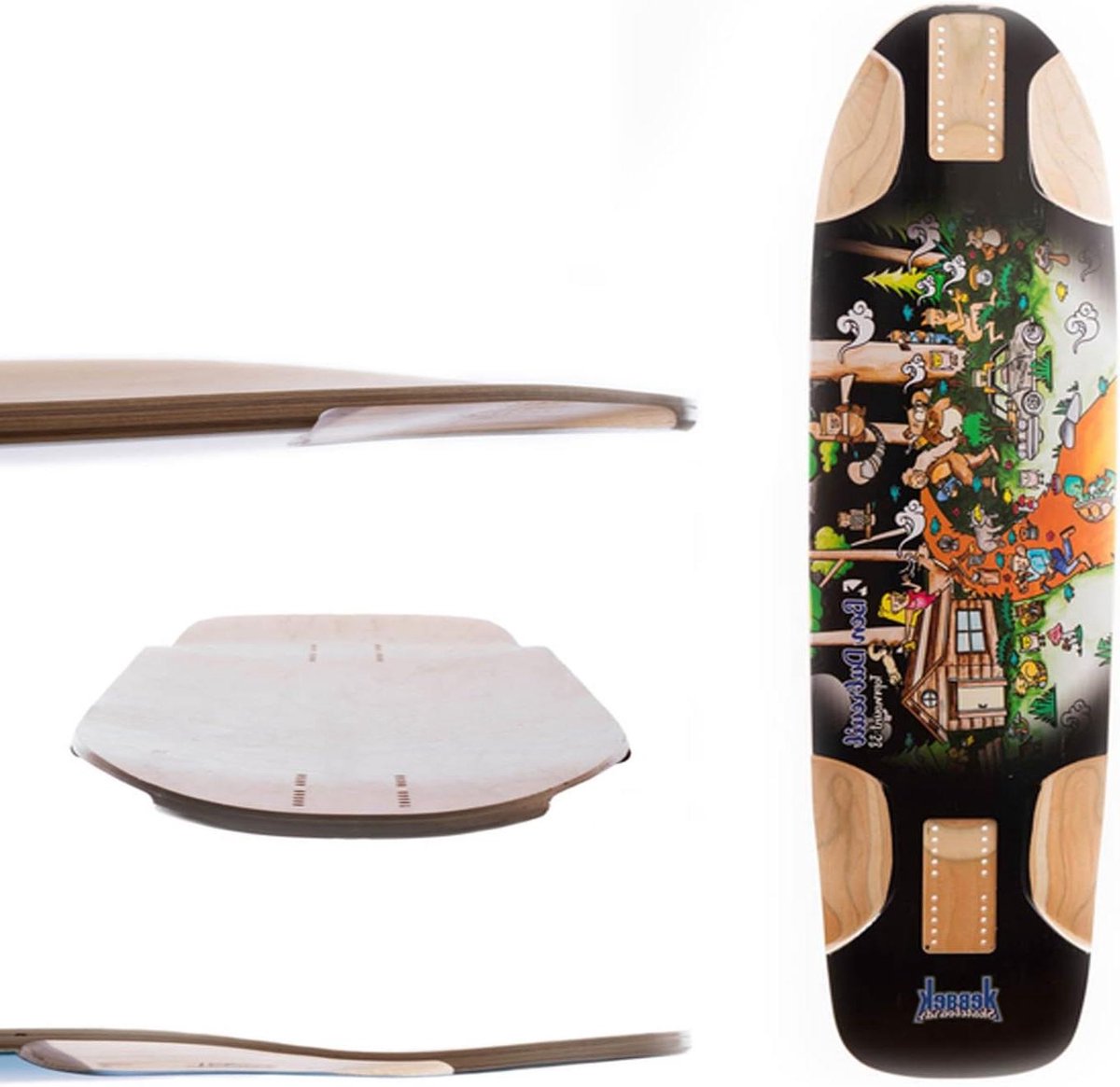 longboard skate outdoor board stabiel rijden topmount ontwerp 38 x 9 75 inch natuurlijk