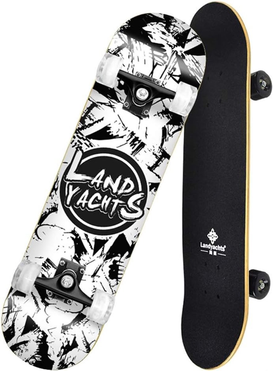 Longboard Skateboard - 4-wiel skateboard - Street cruisen - 7 lagen esdoornhout - 31 x 8 inch - Niet gespecificeerd Longboard kopen online