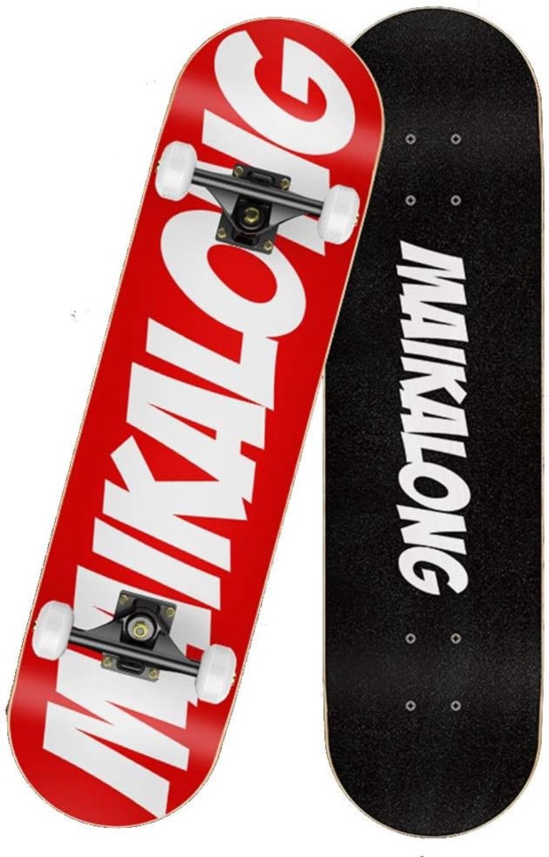 Longboard Skateboard - Beginners Board - Straat Cruisen - 7-laags Esdoorn Hout - 79x20.5cm - Niet gespecificeerd Longboard kopen online