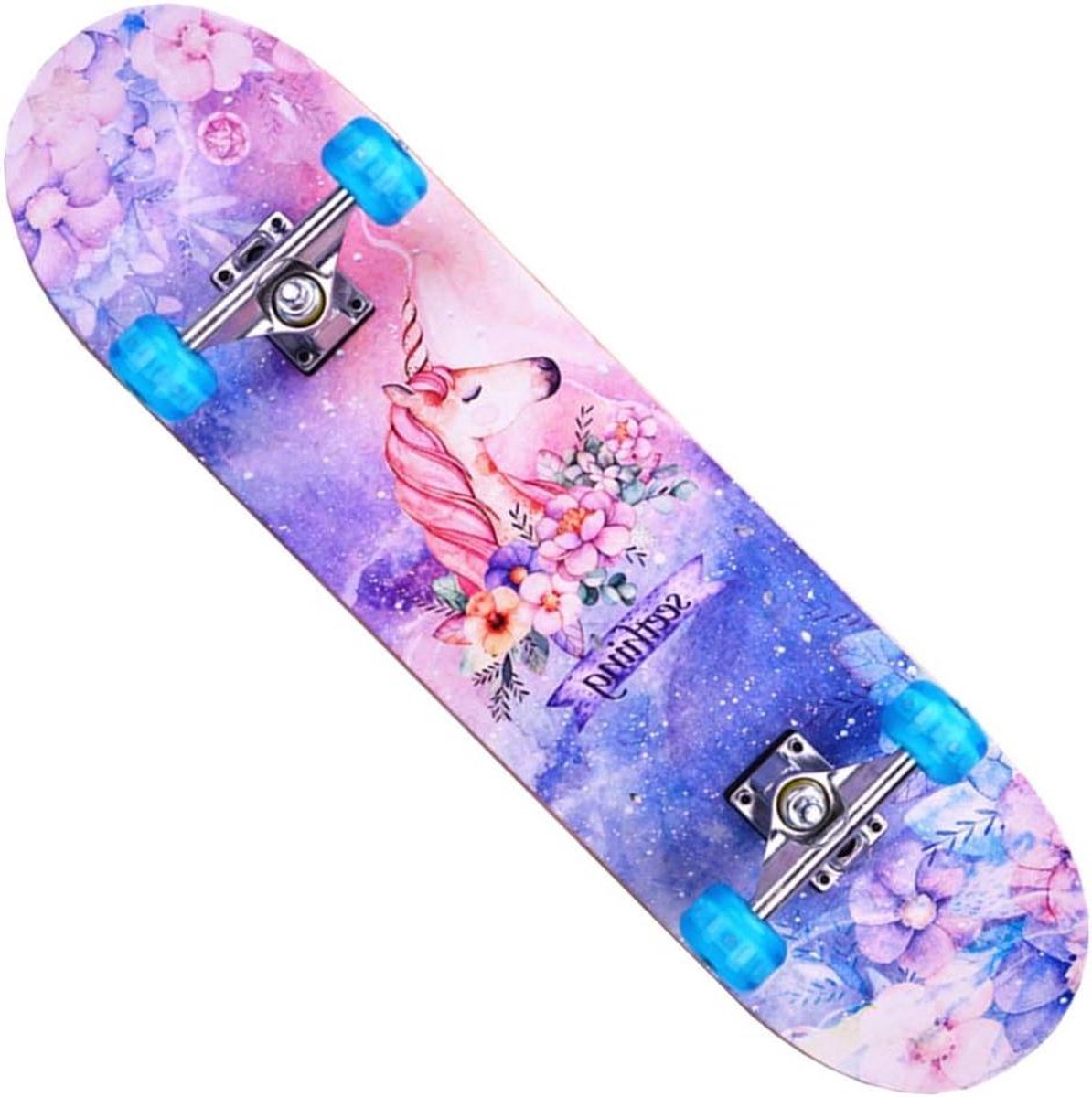 Longboard Skateboard - Compleet Board - Buiten Cruisen - 7 Laags Maple Dek - 80cm - Met Patroon Longboard kopen online