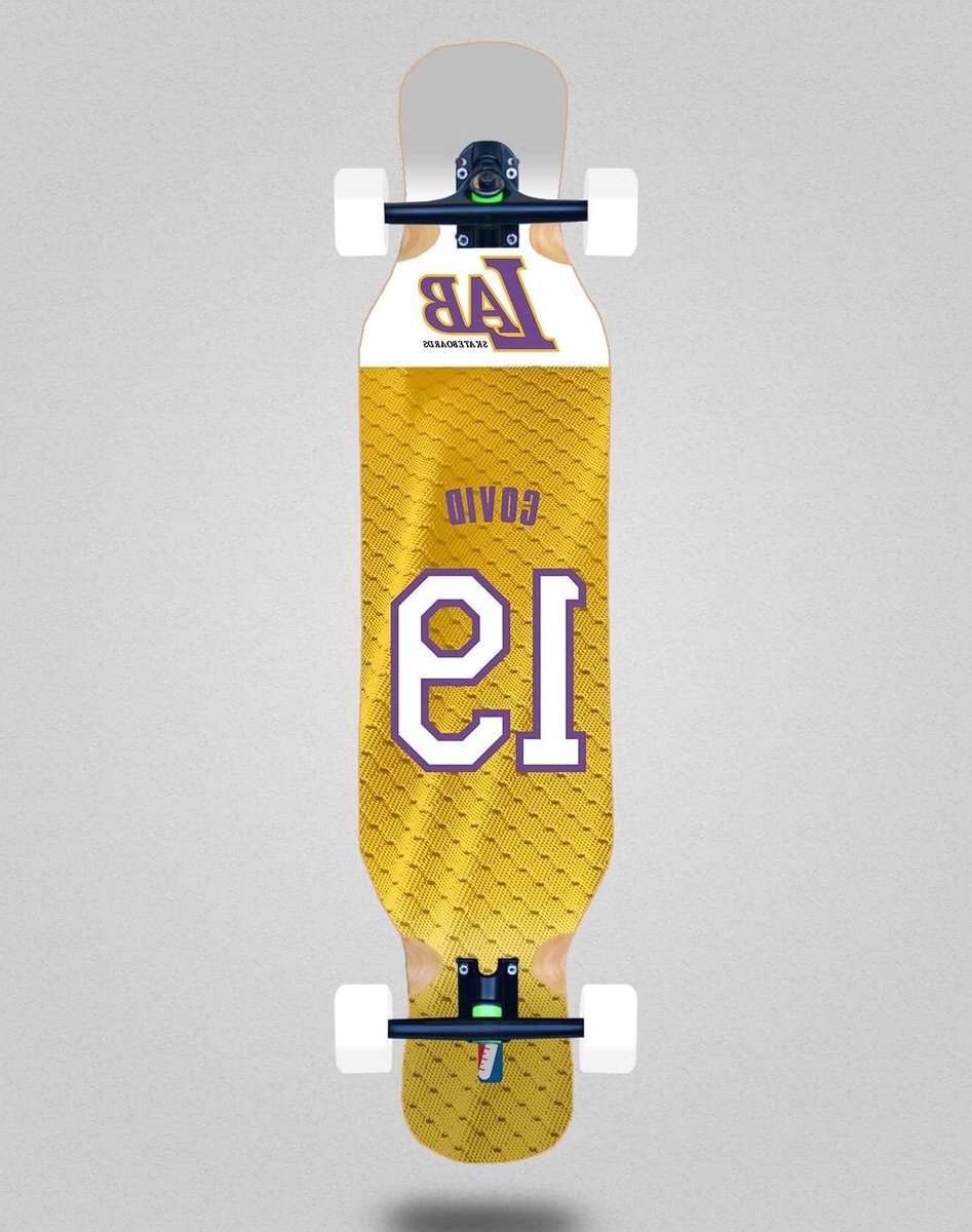 Longboard Skateboard - Compleet Board - Cruisen door stad - Extra breed deck - 46x10 inch - Multicolor Longboard kopen online