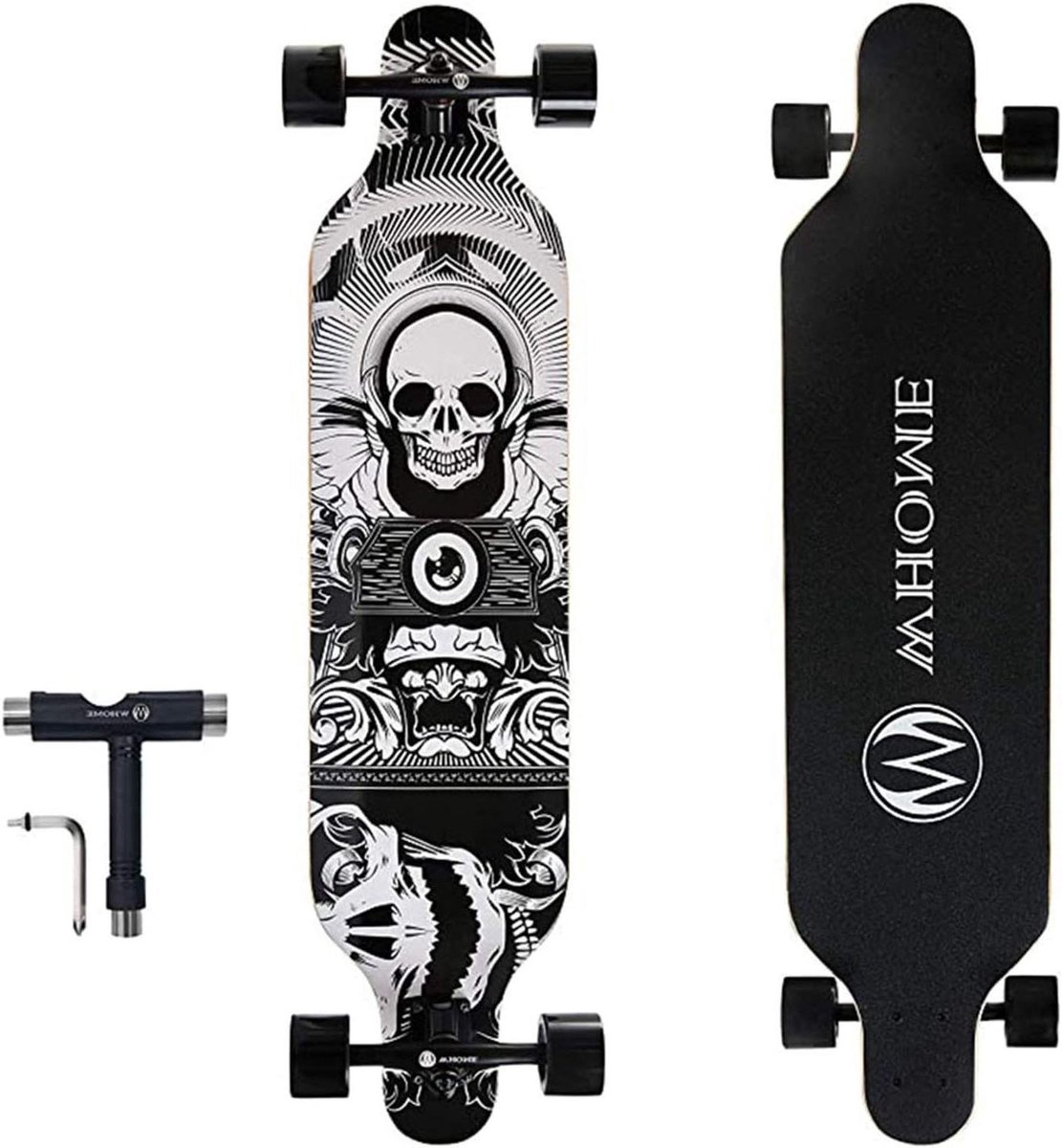 Longboard Skateboard - Compleet Board - Cruisen en Carven - ABEC-9 Lagers - 41 Inch - Style A Longboard kopen online