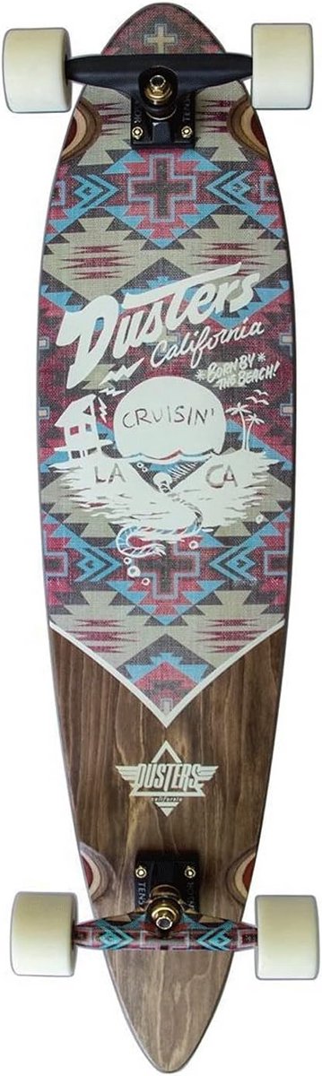 Longboard - Skateboard - Cruisen door de stad - 7-laags esdoorn constructie - 37 inch - Meerkleurig Longboard kopen online