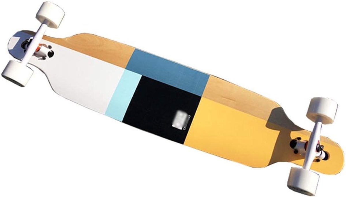 Longboard skateboard - Cruiser board - Allround rijden - 7 lagen esdoorn - 42x9.5 inch - Blauw Longboard kopen online