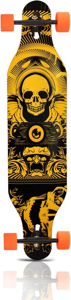 Longboard Skateboard - Cruiser Board - Comfortabel Rijden - 8 Laags Esdoorn Dek - 41 Inch - Schedel Longboard kopen online