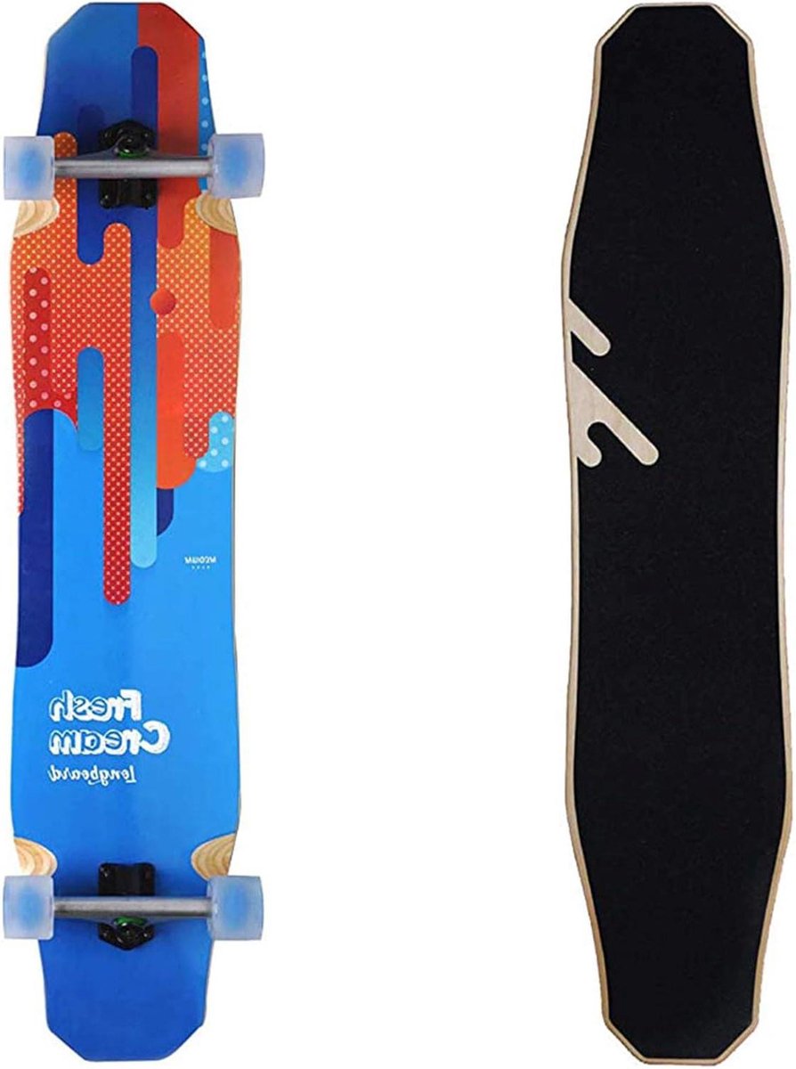 Longboard Skateboard - Cruiser Board - Dansen Freestyle - 7 Laags Esdoornhout - 44 Inch - Blauw Longboard kopen online