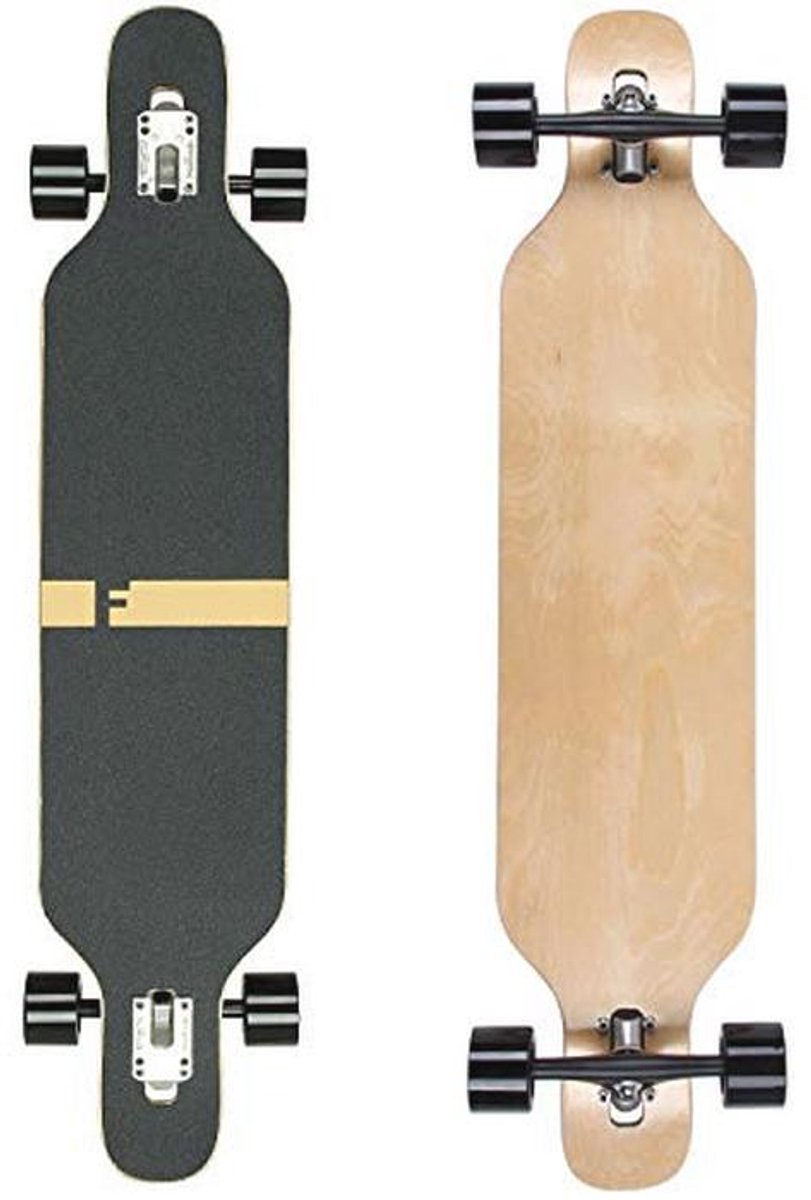 longboard skateboard drop through cruiser compleet board met high speed kogellagers en t tool