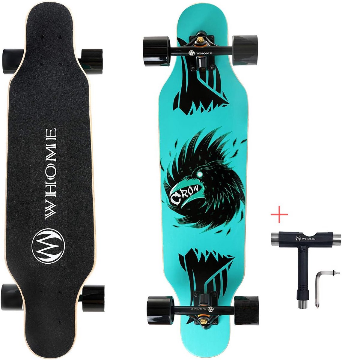 longboard skateboard pro cruiser dansen en cruisen 8 lagen esdoorn dek 787 cm koude kraai