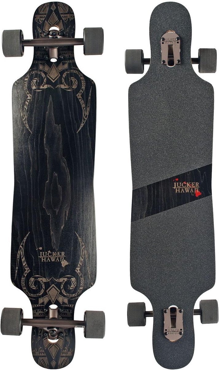 Longboard - Skateboard - Sliden Leren - Hard Dek - 1015 mm - Zwart Longboard kopen online